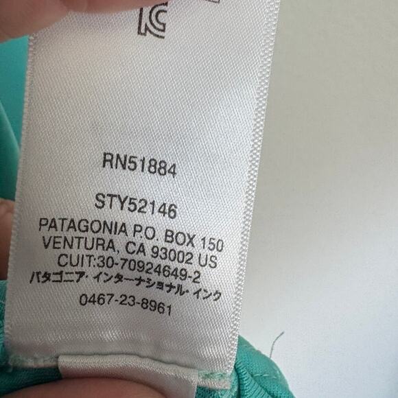 Patagonia XL turquoise long sleeve fishing shirt tarpon graphic GORPCORE - Picture 6 of 9